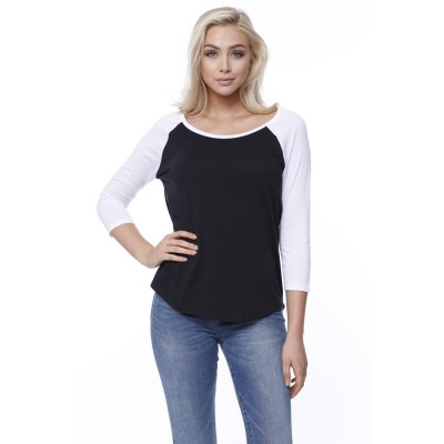 StarTee ST1475   Ladies' CVC Long-Sleeve Raglan