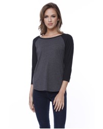 StarTee ST1475   Ladies' CVC Long-Sleeve Raglan