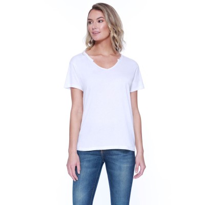 StarTee ST1823   Ladies' Cotton/Modal Open V-Neck T-Shirt