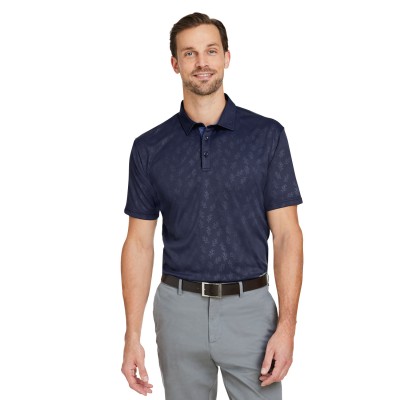 Swannies Golf SW2100   Men's Barrett Embossed Polo