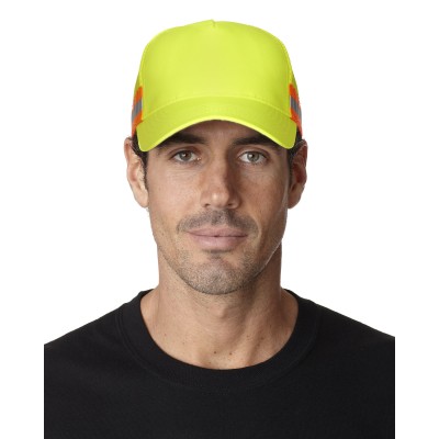 Adams TR102   Trucker Reflector High-Visibility Constructed Cap