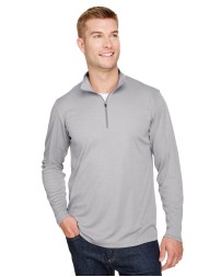 Team 365 TT31H   Men's Zone Sonic Heather Performance Quarter-Zip