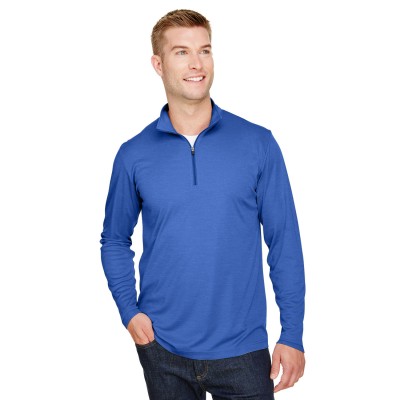 Team 365 TT31H   Men's Zone Sonic Heather Performance Quarter-Zip