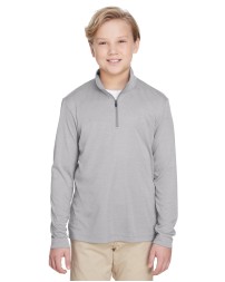 Team 365 TT31HY   Youth Zone Sonic Heather Performance Quarter-Zip