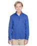 Team 365 TT31HY   Youth Zone Sonic Heather Performance Quarter-Zip