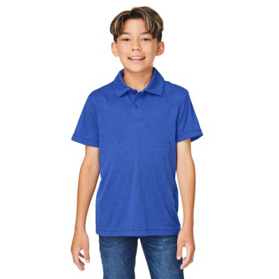 Team 365 TT51HY Youth Zone Sonic Heather Performance Polo