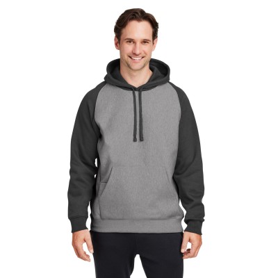 Team 365 TT96CB   Unisex Zone HydroSport Heavyweight Colorblock Hooded Sweatshirt