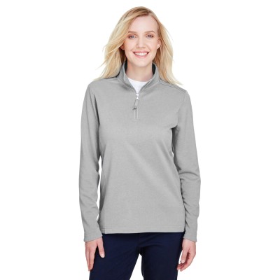 UltraClub UC792W   Ladies' Coastal Pique Fleece Quarter-Zip