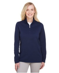 UltraClub UC792W   Ladies' Coastal Pique Fleece Quarter-Zip