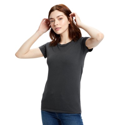 US Blanks US100GD   Ladies' Short-Sleeve Garment-Dyed Jersey Crew