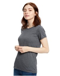 US Blanks US100R   Ladies' Short-Sleeve Recover Yarn Crewneck