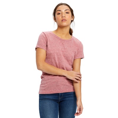 US Blanks US222   Ladies' Short-Sleeve Triblend Crew