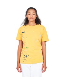 US Blanks US4004   Unisex Made in USA Garment Dye Paint Splatter T-Shirt