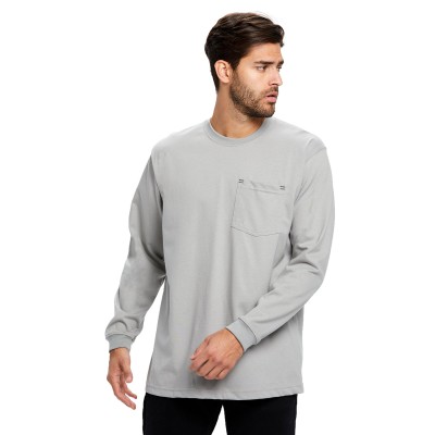 US Blanks US5544   Men's Flame Resistant Long Sleeve Pocket T-Shirt