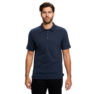 US Blanks US5580   Men's Jersey Interlock Polo T-Shirt