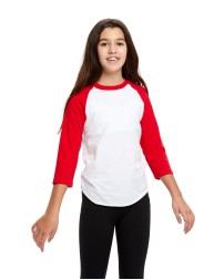 US Blanks US6601K   Youth Baseball Raglan T-Shirt