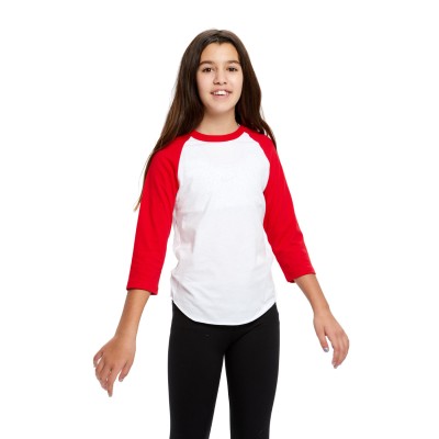 US Blanks US6601K   Youth Baseball Raglan T-Shirt