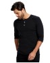 US Blanks US7779   Unisex Three-Quarter Sleeve Raglan Henley