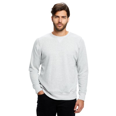 US Blanks US8000   Men's Long-Sleeve Pullover Crew