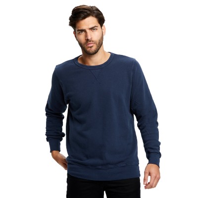 US Blanks US8000G   Men's Garment-Dyed Heavy French Terry Crewneck Sweatshirt