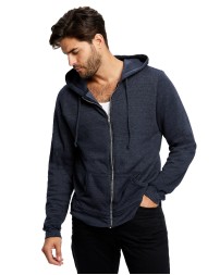 US Blanks US8010   Unisex Heavyweight Loop Terry Full-Zip Hooded Sweatshirt