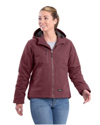 Berne WHJ65   Ladies' Heathered Duck Hooded Jacket