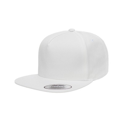 Yupoong Y6007   Adult 5-Panel Cotton Twill Snapback Cap