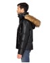 Threadfast Apparel 397J   Unisex Vegan Leather Puffer Jacket