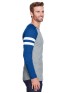 LAT 6934   Men's Gameday Mash-Up Long Sleeve Fine Jersey T-Shirt