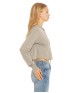 Bella + Canvas 8512   Ladies' Cropped Long Sleeve Hoodie T-Shirt