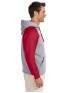 Jerzees 96CR   Adult NuBlend Colorblock Raglan Pullover Hooded Sweatshirt