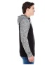 J America JA8612   Adult Colorblock Cosmic Pullover Hooded Sweatshirt