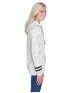 J America JA8674   Ladies' Melange Scuba Neck Sweatshirt