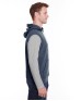 J America JA8877   Adult Triblend Fleece Sleeveless Hooded Sweatshirt