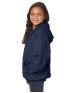 Hanes P480   Youth EcoSmart Full-Zip Hooded Sweatshirt