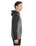 Team 365 TT96CB   Unisex Zone HydroSport Heavyweight Colorblock Hooded Sweatshirt