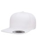 Yupoong YP5089   Adult 5-Panel Structured Flat Visor Classic Snapback Cap